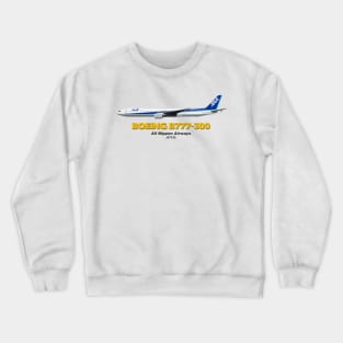 Boeing B777-300 - All Nippon Airways Crewneck Sweatshirt